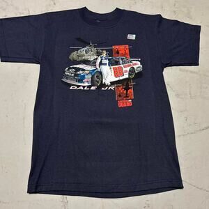 **Vintage Baby Tee Dale Earnhardt Jr.  National Guard Sided T-Shirt**